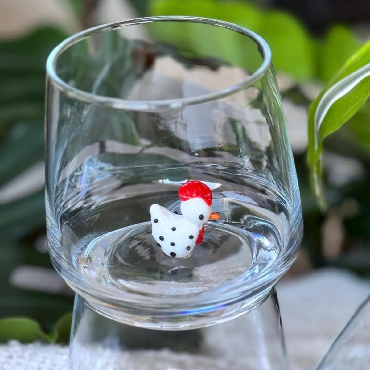 wine glasses with fish Bay Blues Wine Glass main image 1