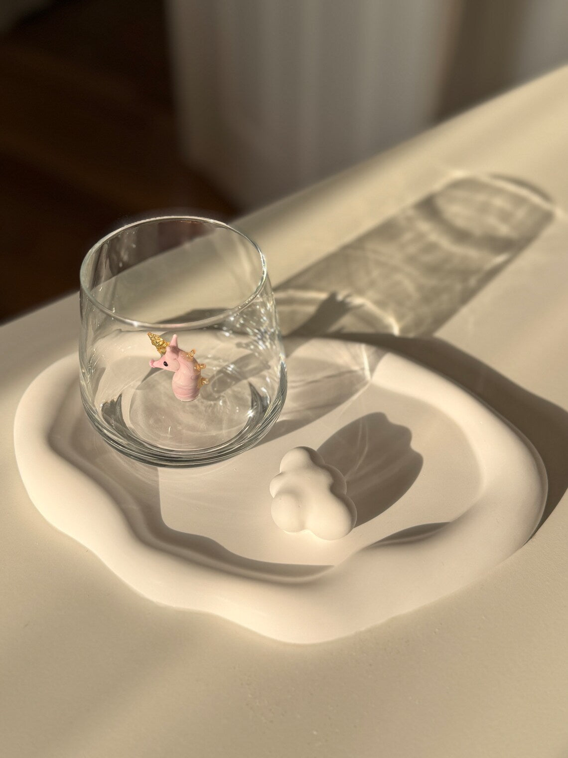 Handmade Murano Unicorn Glass Cups – Tiny Magical Glassware, Perfect Gift for Unicorn Lovers