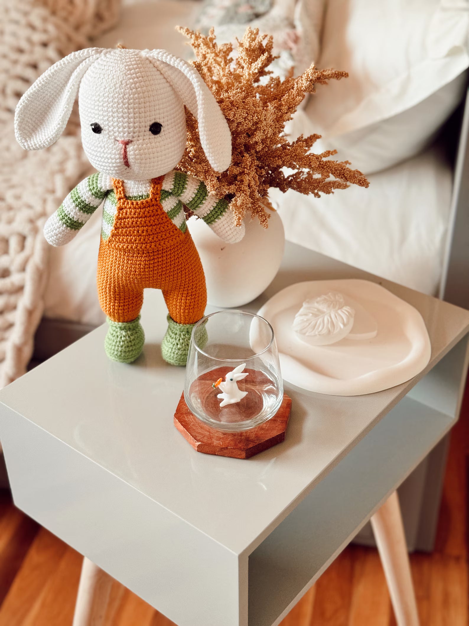 Tiny Rabbit Murano Glass Cups – Handmade Animal Drinkware, Unique Collectible Gift