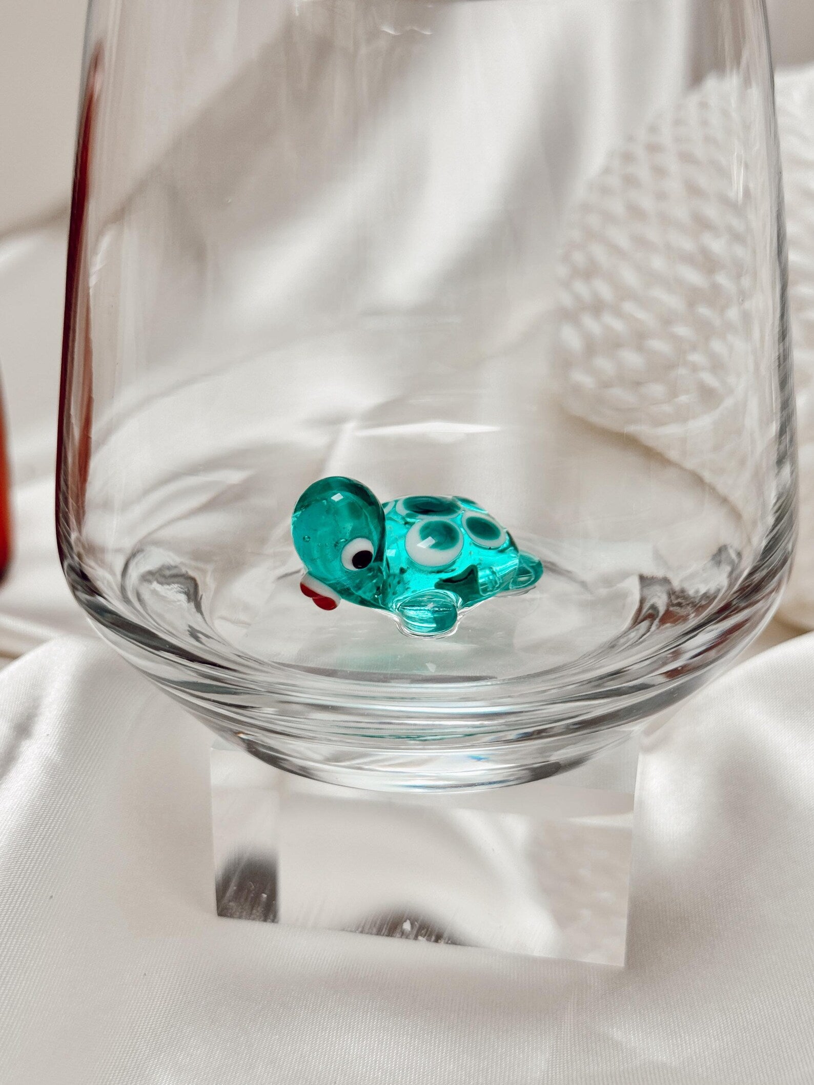 Murano Glass Tiny Turtle Cups – Handmade Nature Drinkware, Artistic Collectible