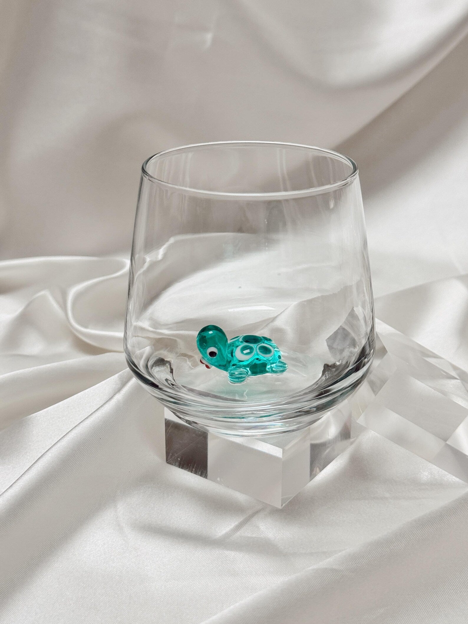Murano Glass Tiny Turtle Cups – Handmade Nature Drinkware, Artistic Collectible