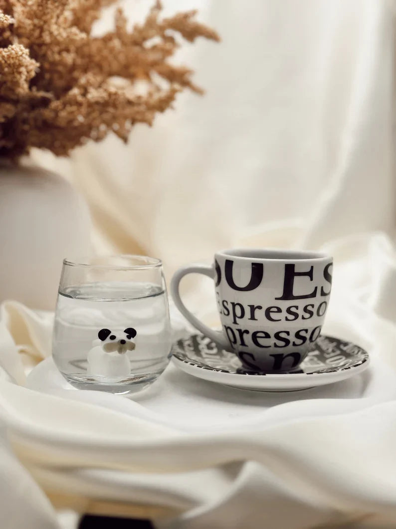 Dog Shot Glass Set – Handmade Murano Glass Drinkware Collection, Unique Animal Barware Gift